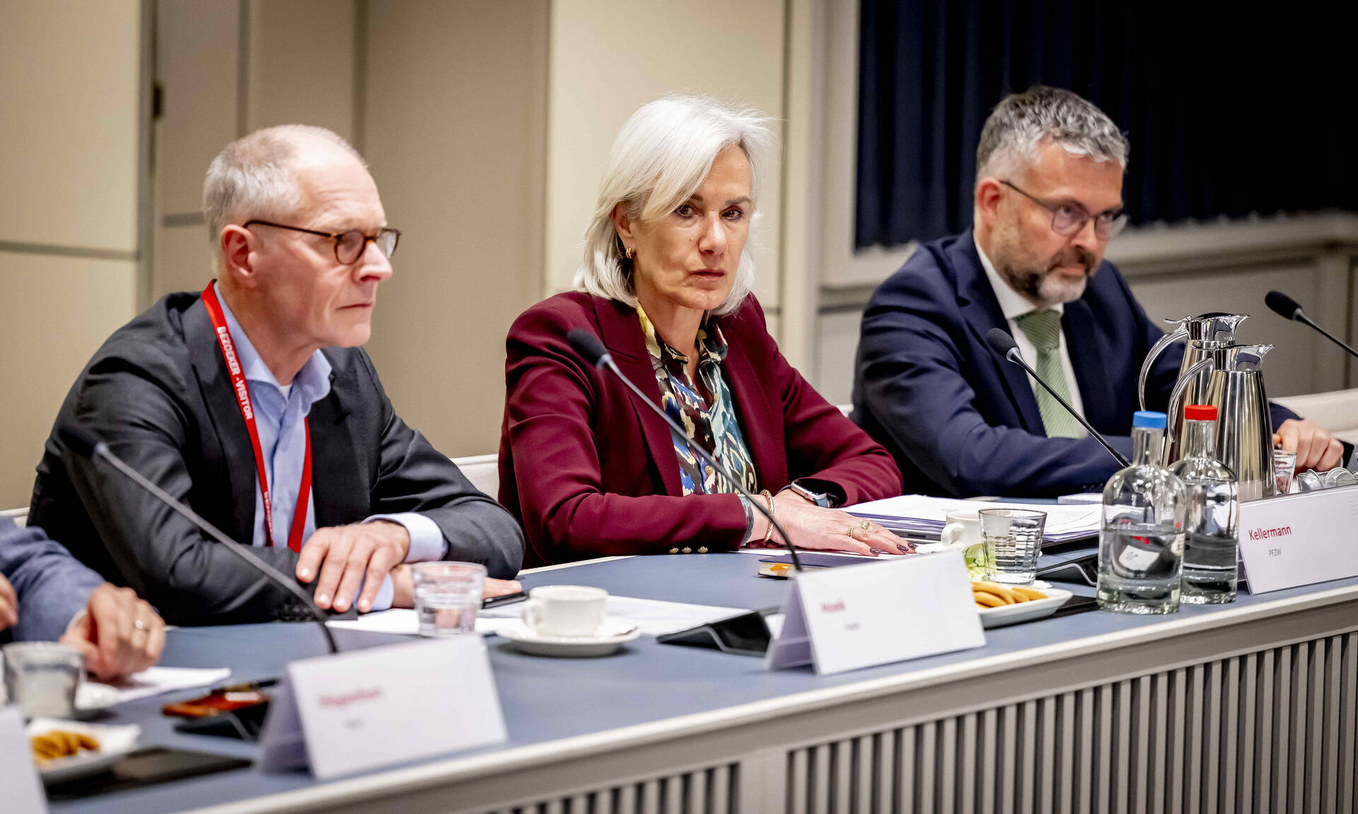 V.l.n.r.: Wim Hoek (PWRI), Joanne Kellermann (PFZW) en Erik Schouten (CAP).