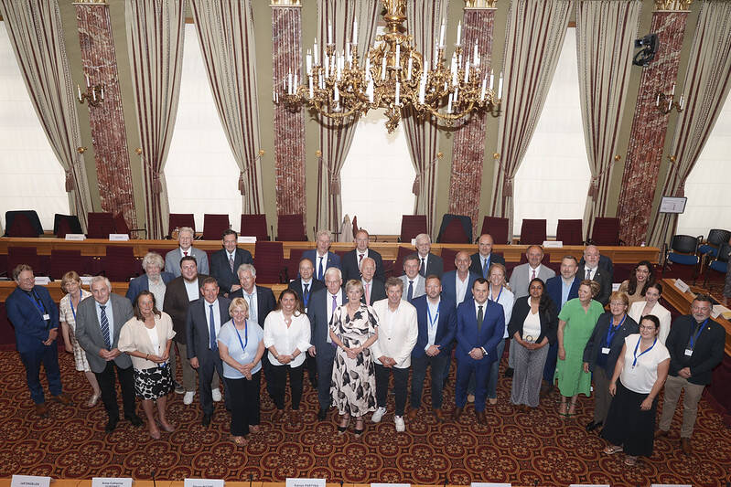 Groepsfoto van de deelnemers in Luxemburg