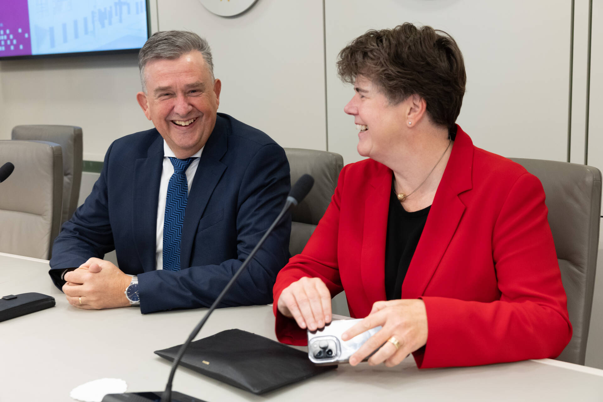 Emile Roemer (Gouverneur van Limburg) en Ina Adema (commissaris van de Koning in Noord-Brabant) 