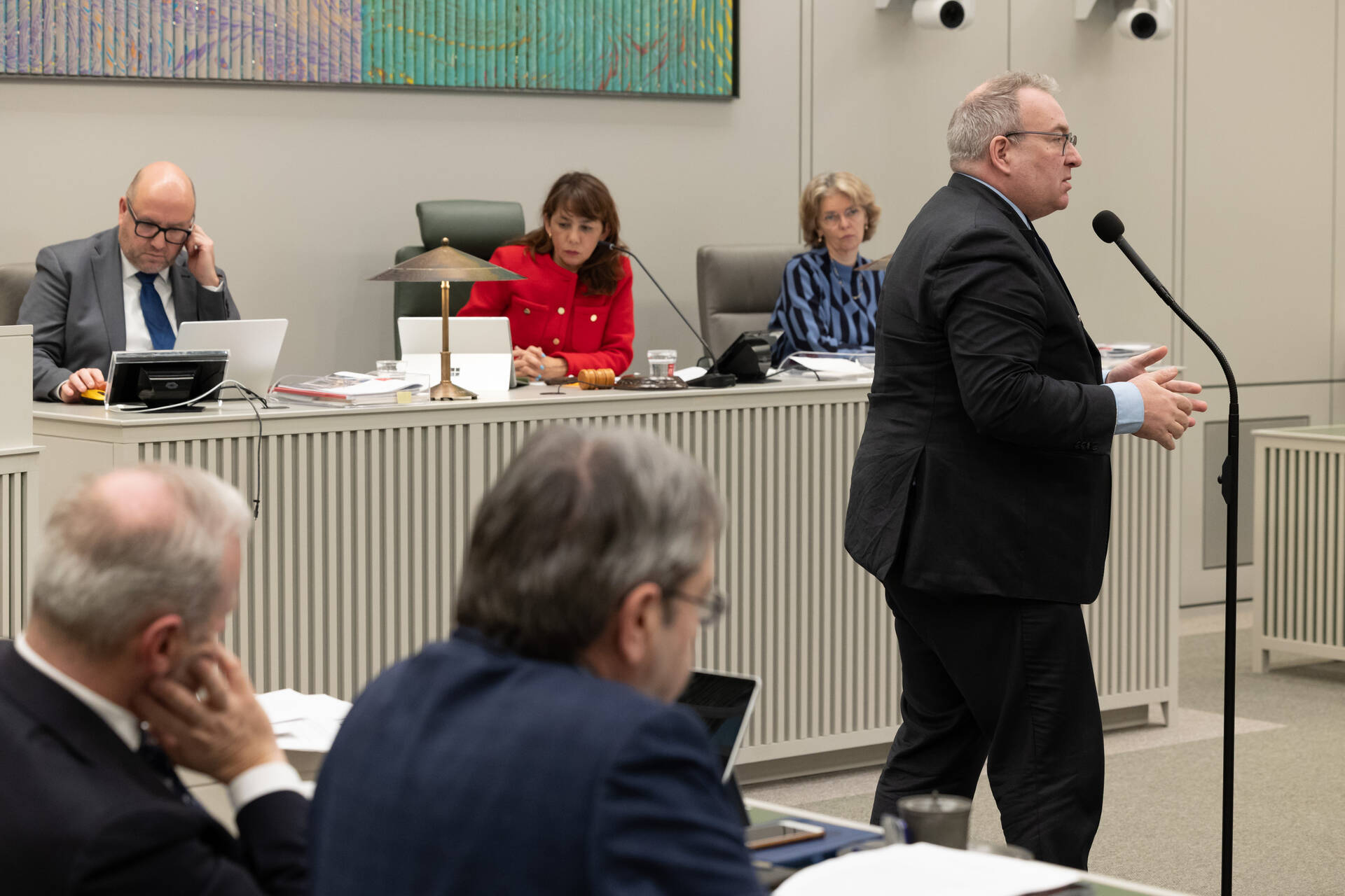 Senator Walenkamp (Fractie-Walenkamp) bij de interruptiemicrofoon