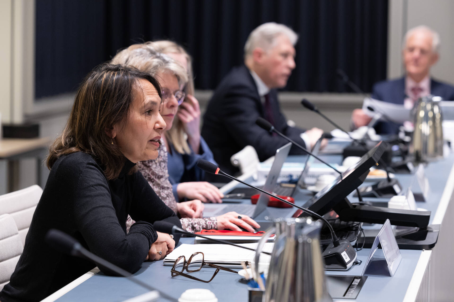 Commissievoorzitter Veldhoen zat de deskundigenbijeenkomst voor